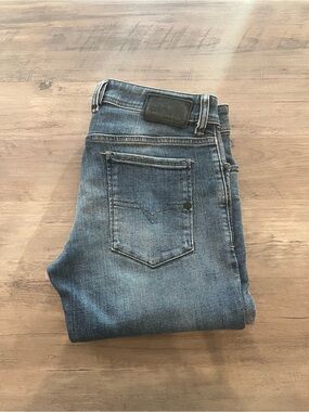 Diesel Slim Fit Blue Washed Jeans
